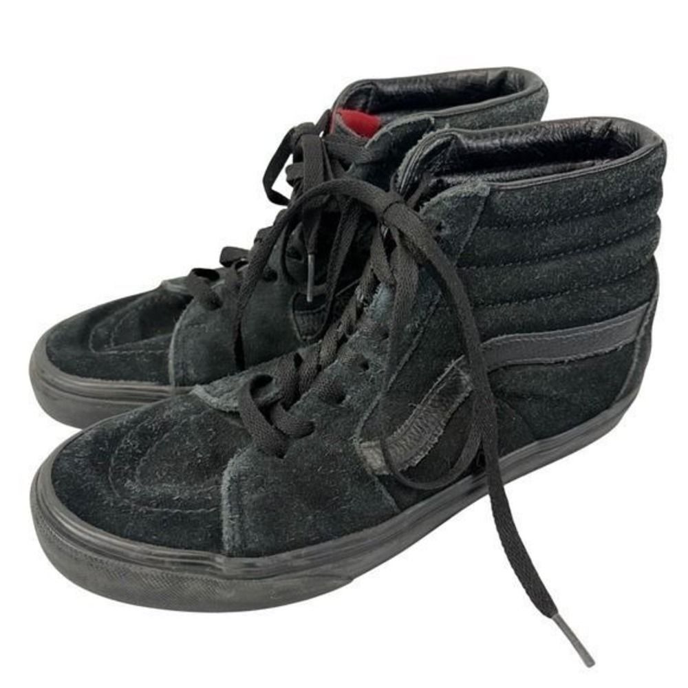 Vans Sk8 Hi Black Suede High Top Skate Shoes Men 6.5 Women 8